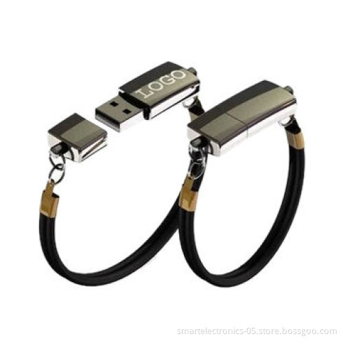Bracelet USB flash drive with 64MB-128GB capacity, 3-year warranty, free printing, package